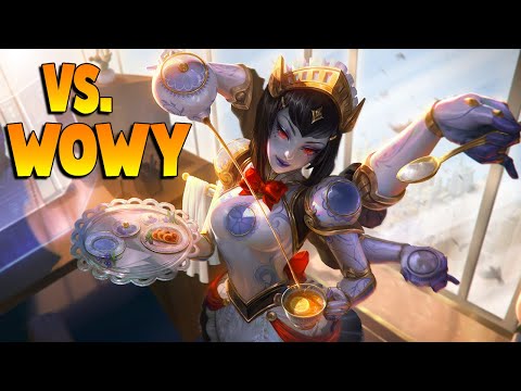 THIS SKIN SHOULD BE R RATED MAN LMAO | ALSO VS WOWY! - Masters Ranked Duel - SMITE
