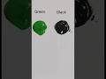 What does mixing green and black make? #youtubeshorts#black#green#huntergreen#color#acrylicpaint