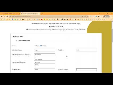 College Admission Predictor in PHP Application Projects