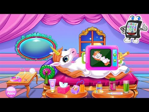 BABY EINHORN GEBURT App deutsch | Mama Unicorn bringt Baby zur Welt - Nina der Einhorn Babysitter