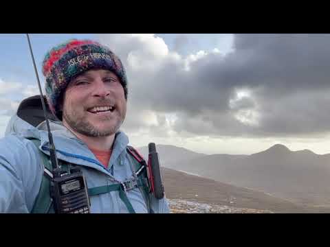 RSGB Board Director Ben Lloyd, GW4BML ends his current SOTA challenge with the summit of Clisham