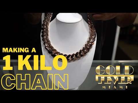 Making a Cuban Link Chain: (1 KILO of ROSE GOLD)