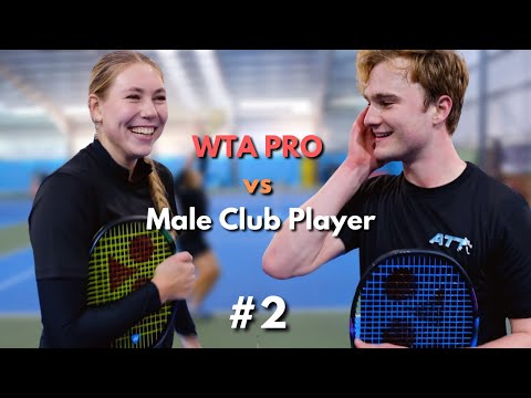 WTA Pro vs Male Club Player - Tie Break to 10