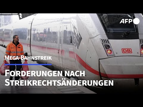 Mega-Bahnstreik: Forderungen nach Änderungen des Streikrechts werden lauter | AFP