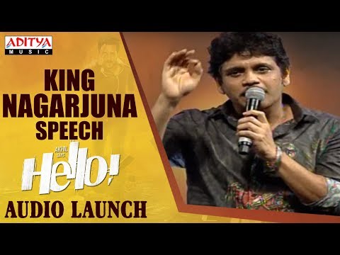 King Nagarjuna Extraordinary Speech @ HELLO! Movie Audio Launch