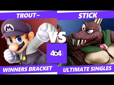 4o4 Smash Night 101 - DBQ| Trout~ (Mario) vs GUMP2| STiCK (King K. Rool) - Winners Round 2