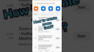 How to create zoom link| Zoom app se link kaise bnaye 2025| #shorts #ytshorts #youtubeshorts #zoom