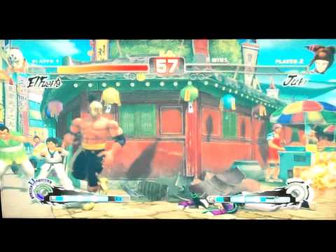 WNF Street Fighter 4 AE Kai (El Fuerte) vs Joshimitsu (Juri)