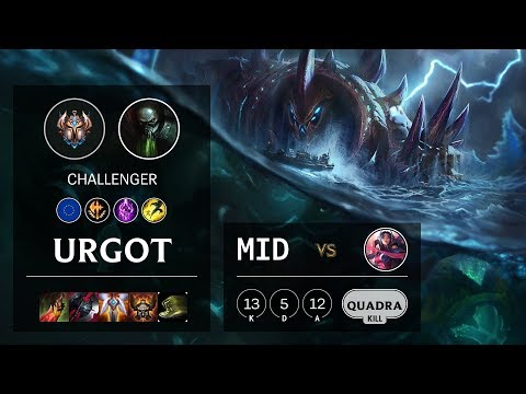Urgot Mid vs Irelia - EUW Challenger Patch 10.6