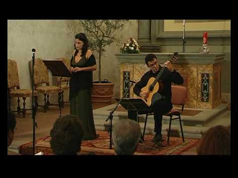 Joaquin Rodrigo  "Adela"  P. MORAL, soprano N. JAPPELLI guitar