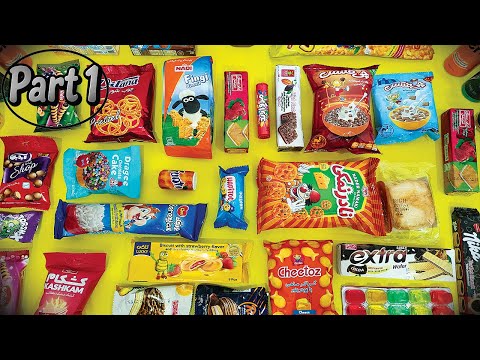 ASMR Supermarket Snacks Unboxing & Dessert Creation 🍬🍫 (No Talking)