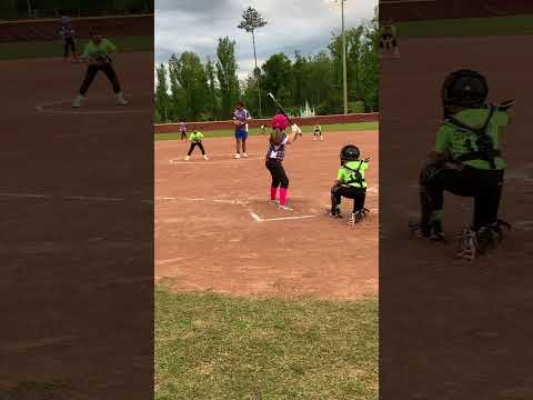 Another big softball hit!!! #shorts #littleleague #7u