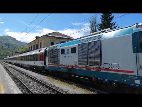 ARRIVO DEL D.445-1062  IN STAZIONE A ROBILANTE (CN) "IL TENDA EXPRESS" DOM. 12 - 5 - 2019