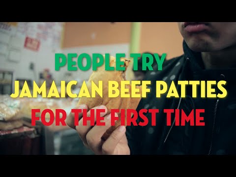 EATING JAMAICAN BEEF PATTIES FOR THE FIRST TIME