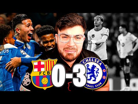 BARCELONA HUMILLADO EN LONDRES: GOLEADA 0-3 EN STAMFORD BRIDGE. ARAUJO EXPULSADO Y GOL EN CONTRA.