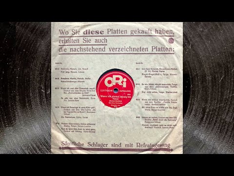 RICHARD FORST: Wenn ich einmal traurig bin - Mit einer Frau so schön wie du 1932 Berlin Danceband