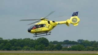 preview picture of video 'Lifeliner 4 ► Eurocopter EC135 P2+ ► Departure ✈ Groningen Airport Eelde'