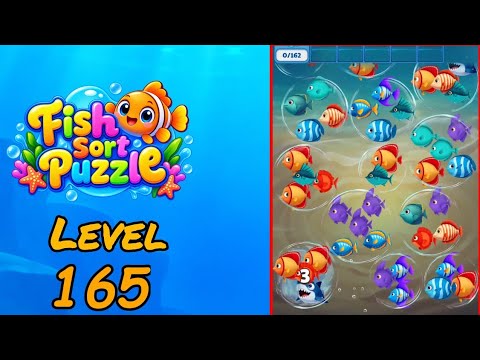 Fish Sort Puzzle Level 165 Walkthrough video thumbnail