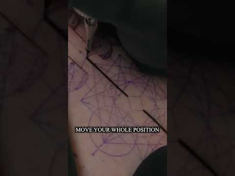 How To Tattoo A Line #shorts