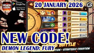 🎁NEW CODE Demon Legend Fury Giftcodes & Redeem Codes 20 January 2026 - Mobile Game (Android/IOS)