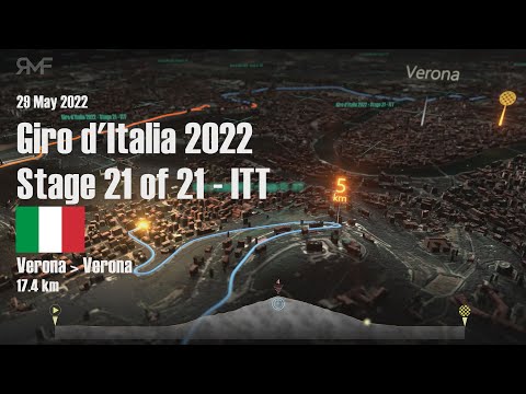 Giro d'Italia 2022 - Stage / Tappa 21 (ITT in Verona) - Route / Parcours / Animation / Profile