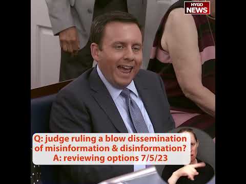 Reporter Asks If Censorship Ruling Is A "Blow" To White House Misinformation Goals — KJP Deflects To DOJ