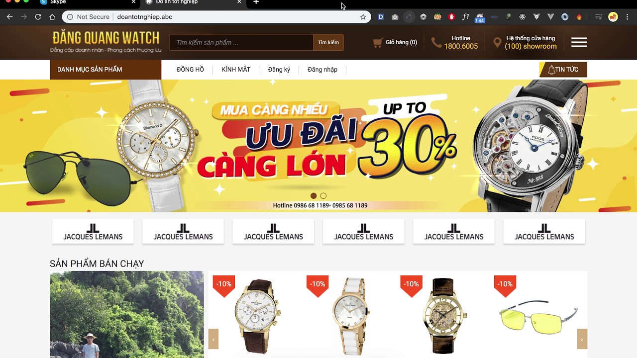 [Seri] - Website đồng hồ - Review popup thông báo.
