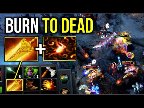 BURN TO DEAD..!! Radiance 1st Item Ogre Midlane 7.25 | Dota 2