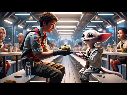 "Human Janitor Gave Leftovers to Quiet Alien Kid—Week Later, Emperor’s Troops Waited at the Gate!."