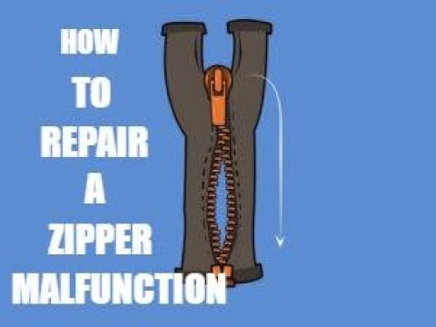 How to repair a zipper without changing it