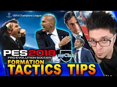 PES 2018 myClub Managers, tactics & Formations.