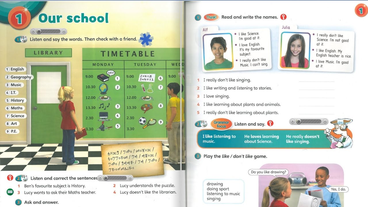 Super Minds 3 - Unit 1: Our school