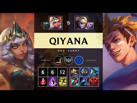 Qiyana ADC vs Ezreal - EUW Challenger Patch 25.12