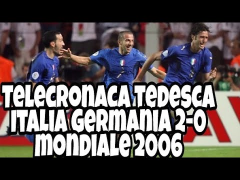 Telecronaca tedesca al gol di Grosso e Del Piero in semifinale del mondiale 2006 contro la Germania