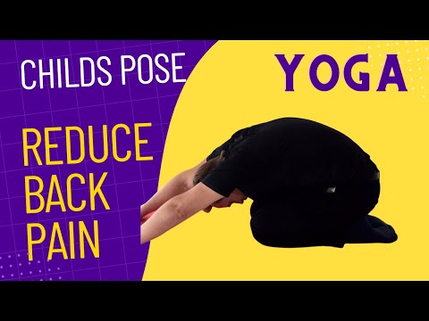 Childs Pose Balasana Yoga Back Pain Stretch