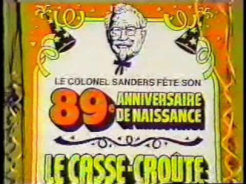 Poulet Frit Kentucky (publicité Québec)