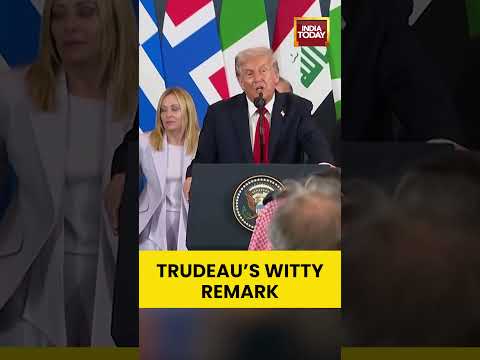 Canadian PM Trudeau jokes with Trump during Gaza speech: “I’m glad you upgraded me to president”