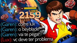 FIZ O GAREN BEYBLADE QUE MATA NA GIRADA KKKKKKKKKK