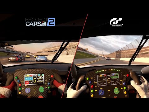 Gran Turismo 7 vs Project Cars 2 | Daytona International Speedway | Early Side by Side Comparison