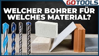 Gotools klärt auf! Welcher Bohrer für welches Material!? Die Experten helfen