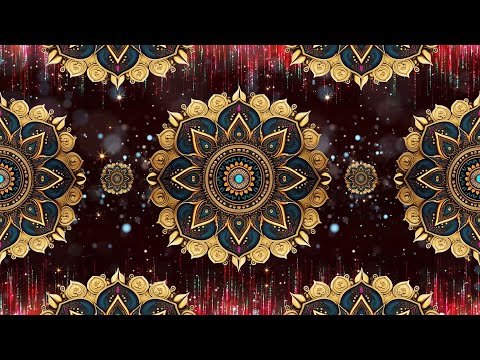 Ethnic Mandala Flower Rotation Background 4K Loop Video | Wedding Invitation Background Loop Video