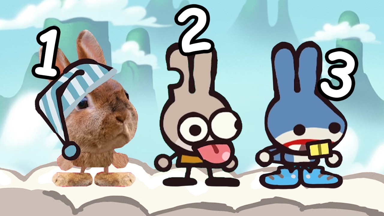 TRÊS COELHOS SE ESPRUDINDO...