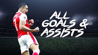 Alexis Sanchez ALL 93 Goals Assists For Arsenal