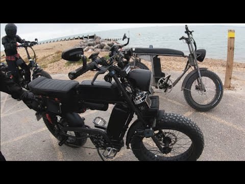Unimoke & Super73 Fat eBikes on the Beach with a Quick Compare of the Difference.