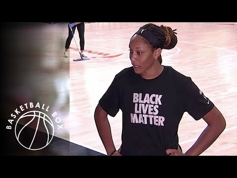 [WNBA] A'ja Wilson Mid-Game Interview, DAL vs LVA, August 2, 2020