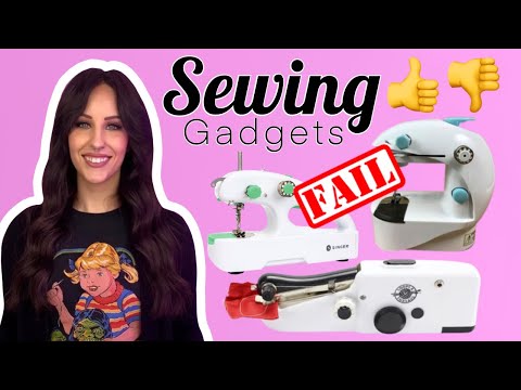 Testing 3 Sewing Machine Gadgets - Singer Stitch Quick + Sewing Genie & Handheld Chainstitch FAIL