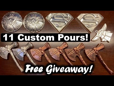 Pouring .999 Fine Silver and Copper To Fill Big Order! Free Giveaway!