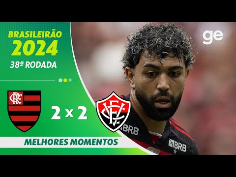 Gols e lances de Flamengo x Vitória