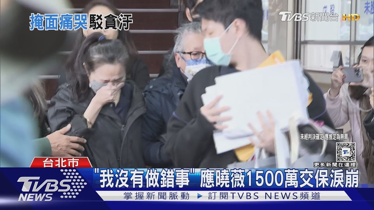 「我沒有做錯事」應曉薇1500萬交保淚崩