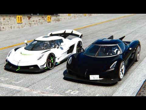Koenigsegg Jesko Absolut vs Koenigsegg Jesko at Drag Race 20 KM